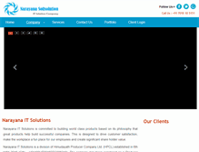 Tablet Screenshot of narayanasoftsolution.com